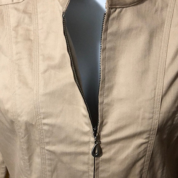Christopher & Banks khaki jacket size medium - Picture 3 of 5